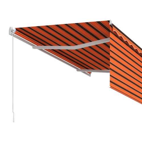 Tenda na ručno uvlačenje s roletom 3 x 2,5 m narančasto-smeđa   - Šareni 3 x 2.5 m 1 Cijena