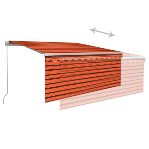Tenda na ručno uvlačenje s roletom 3 x 2,5 m narančasto-smeđa   - Šareni 3 x 2.5 m 1 Cijena