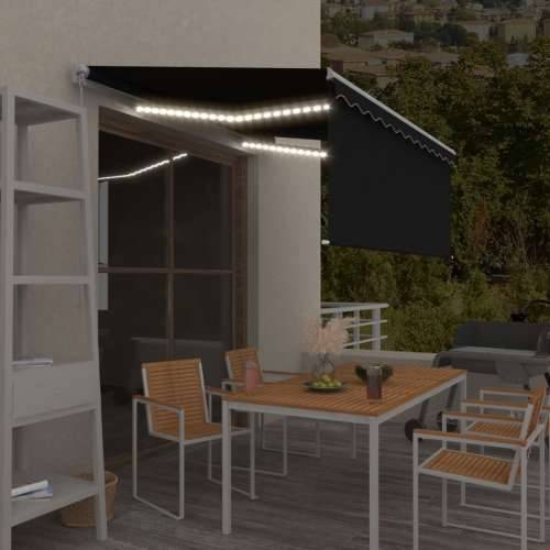 Tenda na ručno uvlačenje s roletom LED 3 x 2,5 m antracit   - Antracit 3 x 2.5 m 1 Cijena