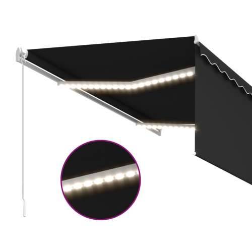 Tenda na ručno uvlačenje s roletom LED 3 x 2,5 m antracit   - Antracit 3 x 2.5 m 1 Cijena