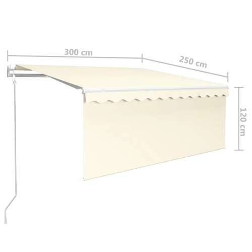Automatska tenda na uvlačenje s roletom 3 x 2,5 m krem - Krema 3 x 2.5 m 1 Cijena