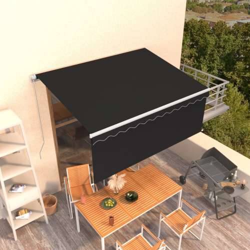 Tenda na ručno uvlačenje s roletom 3,5 x 2,5 m antracit   - Antracit 3.5 x 2.5 m 1 Cijena