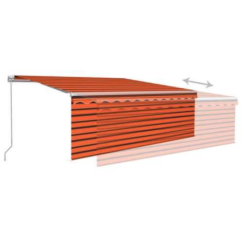 Tenda na ručno uvlačenje s roletom 4 x 3 m narančasto-smeđa - Šareni 4 x 3 m 1 Cijena