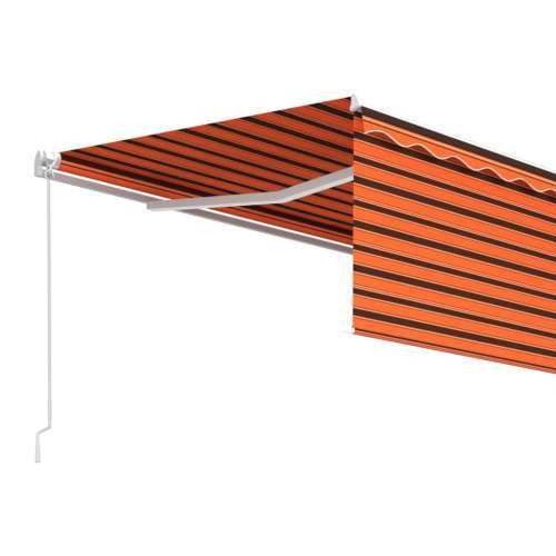 Tenda na ručno uvlačenje s roletom 4 x 3 m narančasto-smeđa - Šareni 4 x 3 m 1 Cijena