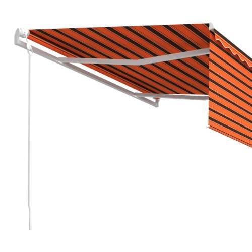 Automatska tenda na uvlačenje s roletom 4x3 m narančasto-smeđa  - Šareni 4 x 3 m 1 Cijena