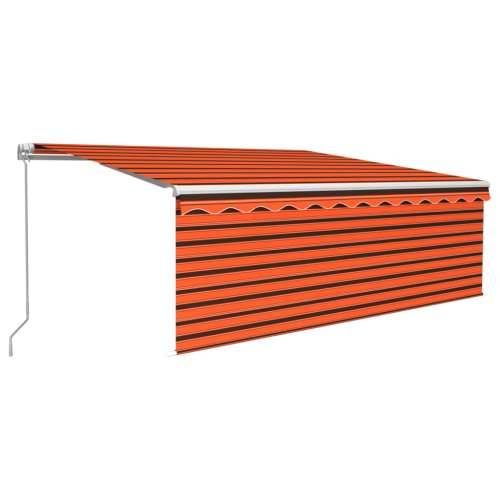 Tenda na ručno uvlačenje s roletom 4,5 x 3 m narančasto-smeđa - Šareni 4.5 x 3 m 1 Cijena