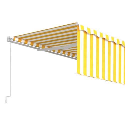 Tenda na ručno uvlačenje s roletom 5 x 3 m žuto-bijela - Žuta i bijela 5 x 3 m 1 Cijena