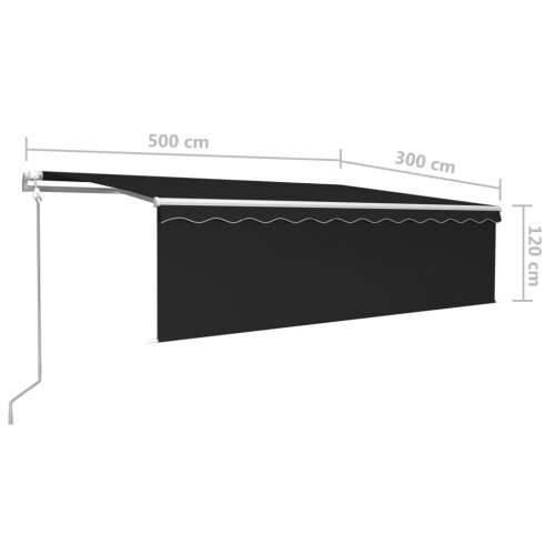 Automatska tenda na uvlačenje s roletom 5 x 3 m antracit - Antracit 5 x 3 m 1 Cijena