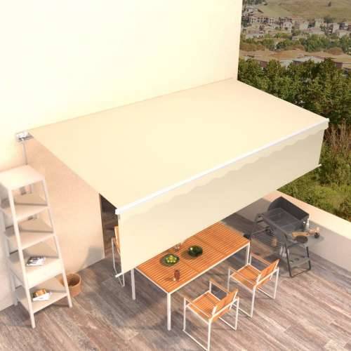 Tenda na ručno uvlačenje s roletom 6 x 3 m krem - Krema 6 x 3 m 1 Cijena