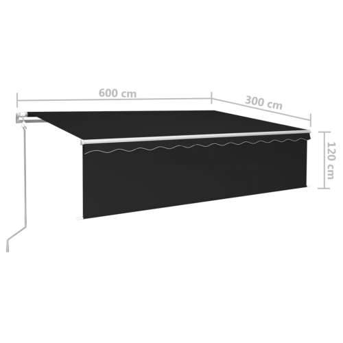 Automatska tenda na uvlačenje s roletom 6 x 3 m antracit - Antracit 6 x 3 m 1 Cijena