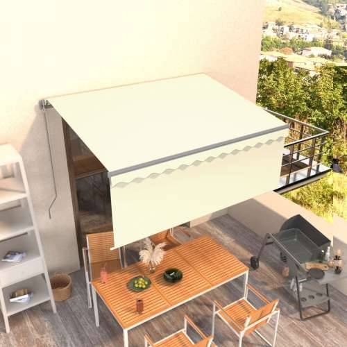 Tenda na ručno uvlačenje s roletom 3,5 x 2,5 m krem - Krema 3.5 x 2.5 m 1 Cijena
