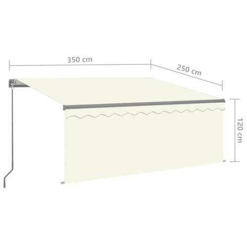 Tenda na ručno uvlačenje s roletom 3,5 x 2,5 m krem - Krema 3.5 x 2.5 m 1 Cijena