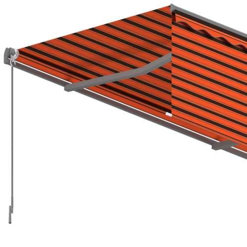 Tenda na ručno uvlačenje s roletom 3,5 x 2,5 m narančasto-smeđa - narančasta i smeđa 3.5 x 2.5 m 1 Cijena