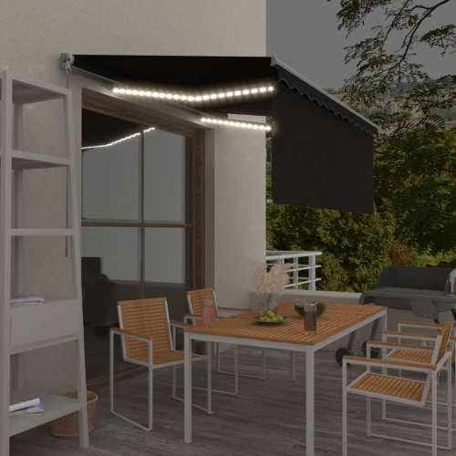Tenda na ručno uvlačenje s roletom LED 3,5 x 2,5 m antracit - Antracit 3.5 x 2.5 m 1 Cijena