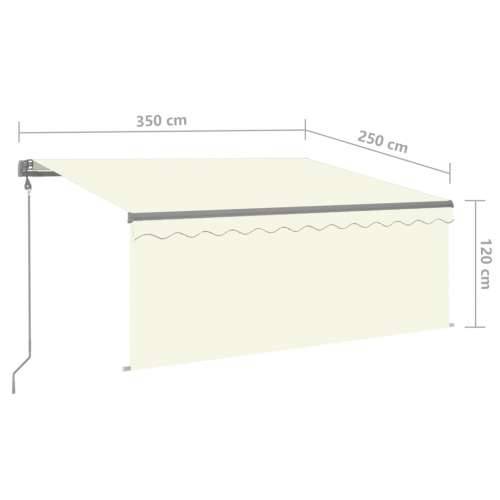 Automatska tenda na uvlačenje s roletom 3,5 x 2,5 m krem - Krema 3.5 x 2.5 m 1 Cijena