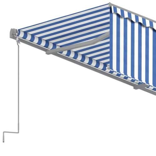 Tenda na ručno uvlačenje s roletom 4 x 3 m plavo-bijela - Plava i bijela 4 x 3 m 1 Cijena