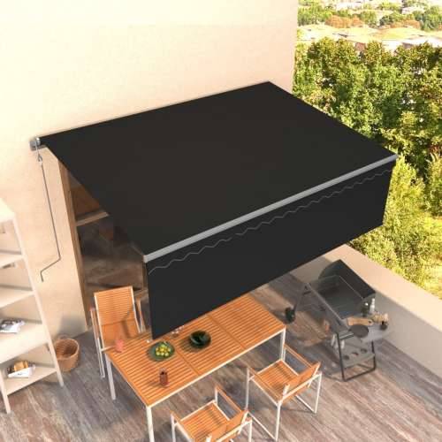 Automatska tenda na uvlačenje s roletom 4 x 3 m antracit   - Antracit 4 x 3 m 1 Cijena