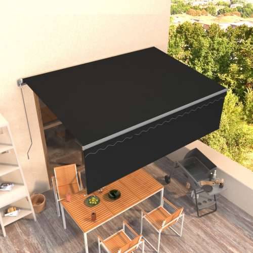 Tenda na ručno uvlačenje s roletom 4,5 x 3 m antracit - Antracit 4.5 x 3 m 1 Cijena