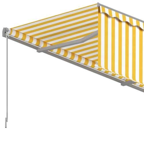 Tenda na ručno uvlačenje s roletom 5 x 3 m žuto-bijela - Žuta i bijela 5 x 3 m 1 Cijena