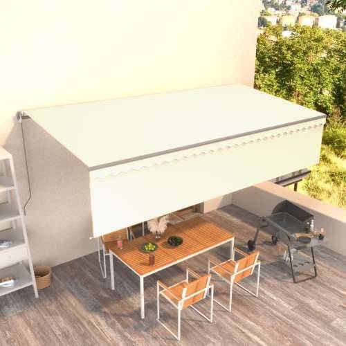Tenda na ručno uvlačenje s roletom 6 x 3 m krem - Krema 6 x 3 m 1 Cijena