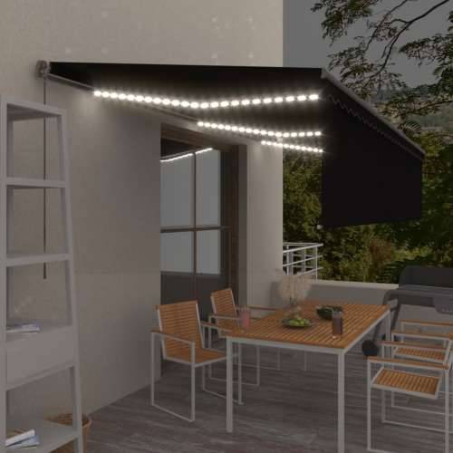 Tenda na ručno uvlačenje s roletom LED 6 x 3 m antracit - Antracit 6 x 3 m 1 Cijena