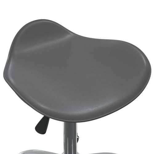 Okretna blagovaonska stolica od umjetne kože siva Cijena