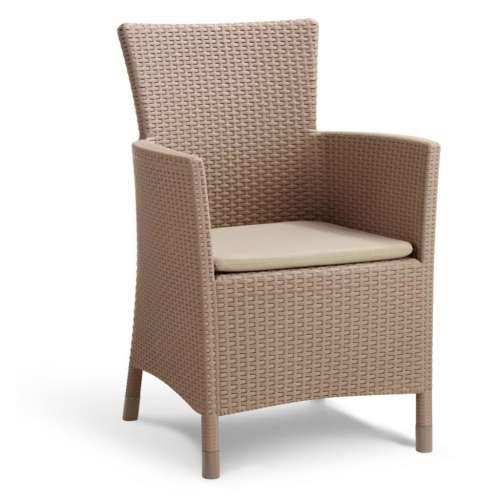 Allibert Vrtna garnitura - 3-dijelni vrtni blagovaonski set Iowa boja cappuccina 224383 - Boja cappuccina 1 Cijena