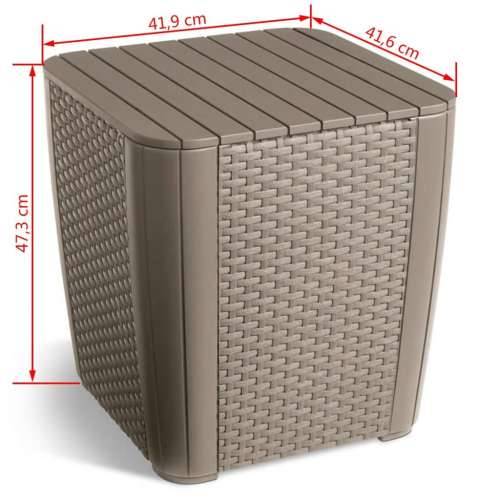 Allibert Vrtna garnitura - 3-dijelni vrtni blagovaonski set Iowa boja cappuccina 224383 - Boja cappuccina 1 Cijena
