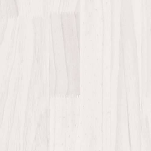 Bočni ormarić bijeli 60 x 36 x 65 cm od masivne borovine Cijena