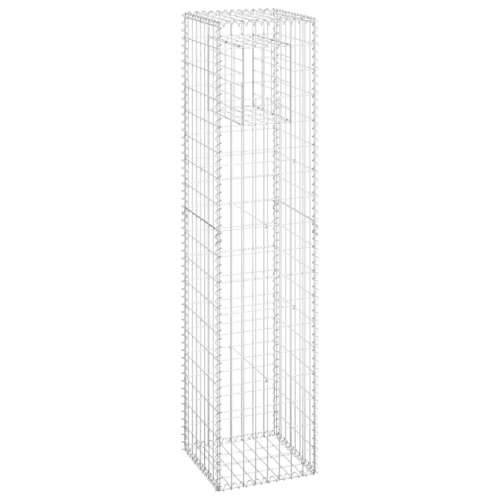 Gabionske stupne košare 2 kom 40 x 40 x 180 cm željezne - 40 x 40 x 180 cm 2 Cijena