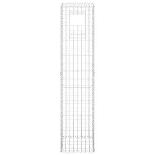 Gabionske stupne košare 2 kom 40 x 40 x 180 cm željezne - 40 x 40 x 180 cm 2 Cijena