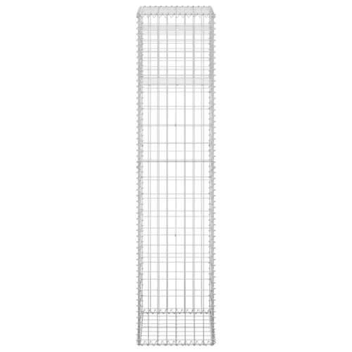 Gabionske stupne košare 2 kom 40 x 40 x 180 cm željezne - 40 x 40 x 180 cm 2 Cijena