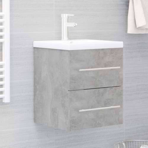 Ormarić za Lavabo - Umivaonik siva boja betona 41x38,5x48 cm drveni - Beton siva 41 x 38.5 x 48 cm 1 Cijena