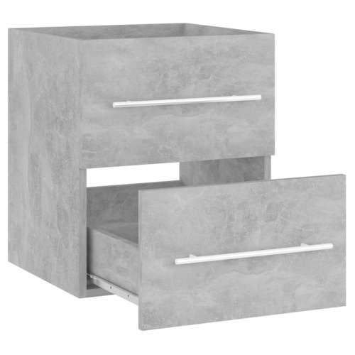 Ormarić za Lavabo - Umivaonik siva boja betona 41x38,5x48 cm drveni - Beton siva 41 x 38.5 x 48 cm 1 Cijena