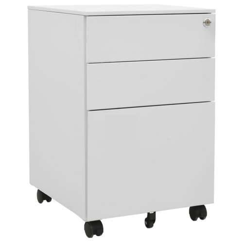 Mobilni ormarić za spise svjetlosivi 39 x 45 x 60 cm čelični - Svjetlosiva 1 Cijena