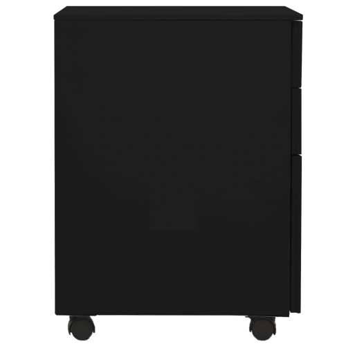 Mobilni ormarić za spise crni 39 x 45 x 60 cm čelični - Crna 1 Cijena