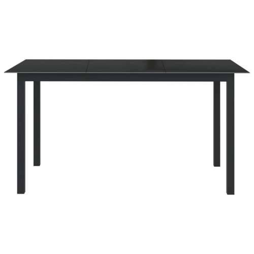 Vrtna garnitura - 7-dijelni vrtni blagovaonski set aluminijski antracit - 6 Cijena