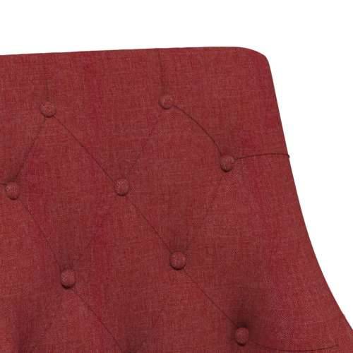 Okretna blagovaonska stolica od tkanine crvena boja vina Cijena