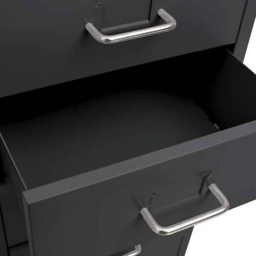 Mobilni ormarić za spise antracit 28 x 41 x 109  cm metalni - Antracit 1 8 ladica Cijena