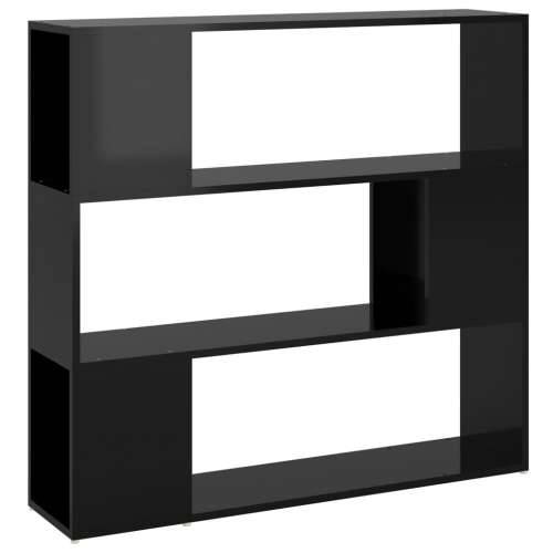 Ormarić za knjige / pregrada visoki sjaj crni 100 x 24 x 94 cm - visoko sjajno crna 1 100 x 24 x 94 cm Cijena