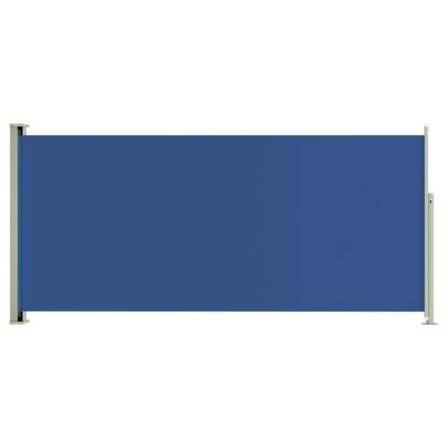 Uvlačiva bočna tenda za terasu 140 x 300 cm plava Cijena