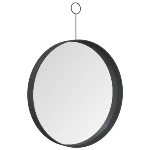Viseće ogledalo s kukom crno 30 cm Cijena