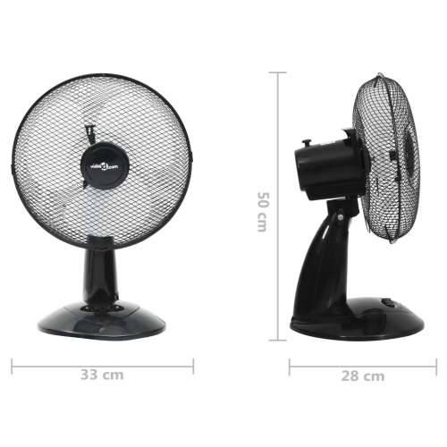 Stolni ventilator s 3 brzine 30 cm 40 W crni Cijena