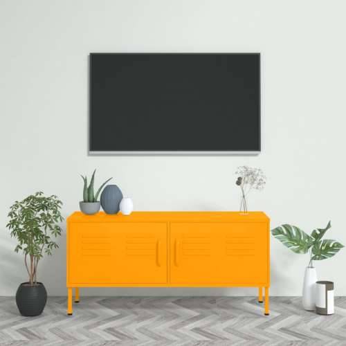 TV ormarić boja senfa 105 x 35 x 50 cm čelični