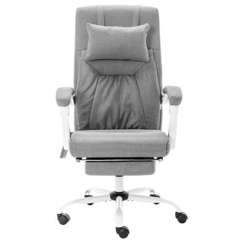 Masažna uredska stolica od tkanine siva Cijena