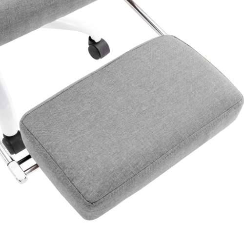Masažna uredska stolica od tkanine siva Cijena