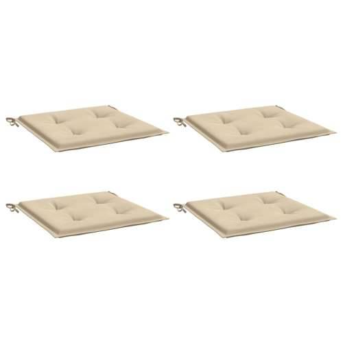 Jastuci za vrtne stolice 4 kom bež 50x50x4 cm od tkanine Oxford - Bež 50 x 50 x 3 cm 4 Cijena