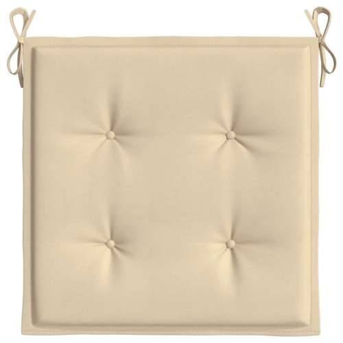 Jastuci za vrtne stolice 4 kom bež 50x50x4 cm od tkanine Oxford - Bež 50 x 50 x 3 cm 4 Cijena