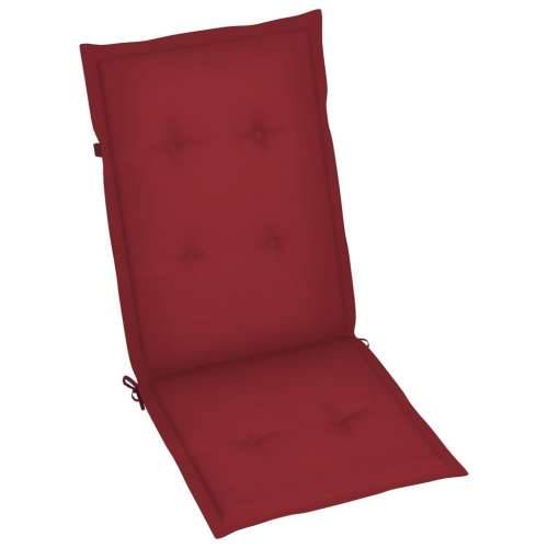 Jastuci za vrtne stolice 2 kom crvena boja vina 120 x 50 x 3 cm Cijena