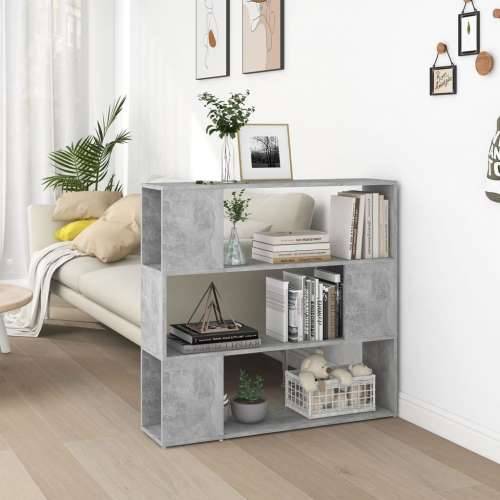 Ormarić za knjige / Paravan - Sobna pregrada boja betona 100 x 24 x 94 cm - Beton siva 1 100 x 24 x 94 cm Cijena